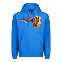 True Royal Guppy Fish Premium Hoodie - LillyAllenDesigns