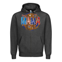 Charcoal Heather 4th of july mama Zipper Hoodie - texasbilliewilder