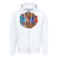 White 4th of july mama Zipper Hoodie - texasbilliewilder