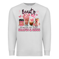 Dove Grey beauty comes in all shapes and sizes coffee cups Premium Sweatshirt - JahusDesignShop