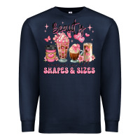 Navy beauty comes in all shapes and sizes coffee cups Premium Sweatshirt - JahusDesignShop