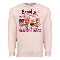 Pale Pink beauty comes in all shapes and sizes coffee cups Premium Sweatshirt - JahusDesignShop