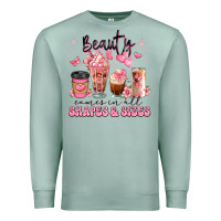 Seafoam beauty comes in all shapes and sizes coffee cups Premium Sweatshirt - JahusDesignShop