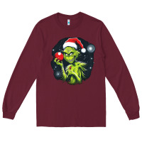Burgundy Grinch Long Sleeve Tee - Unal Design