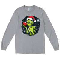 Heather Grey Grinch Long Sleeve Tee - Unal Design