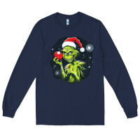 Navy Grinch Long Sleeve Tee - Unal Design