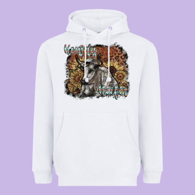 Howdy Heifer Heavyweight Hoodie Designed By Sublimationcraftshop