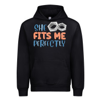 Black she fits me perfectly Urban Hoodie - MaliasSmallBusiness