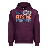 Mauve Wine she fits me perfectly Urban Hoodie - MaliasSmallBusiness