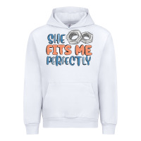 White she fits me perfectly Urban Hoodie - MaliasSmallBusiness