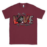 Burgundy for the love of the game hockey Classic Tee - Zillion Design Studio