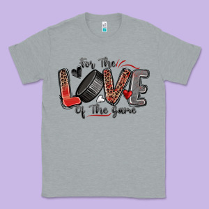 For The Love Of The Game Hockey Classic Tee Designed By Zillion Design Studio