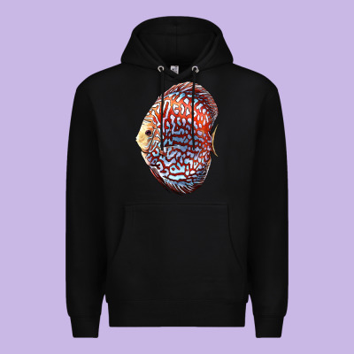 Discus Fish Premium Hoodie Designed By Lillyallendesigns