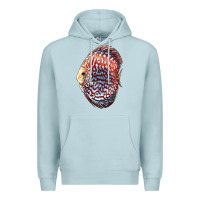 Blue Mist Discus Fish Premium Hoodie - LillyAllenDesigns