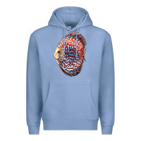 Colony Blue Discus Fish Premium Hoodie - LillyAllenDesigns