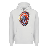 Dove Grey Discus Fish Premium Hoodie - LillyAllenDesigns