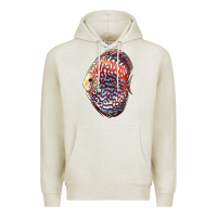 Oatmeal Heather Discus Fish Premium Hoodie - LillyAllenDesigns