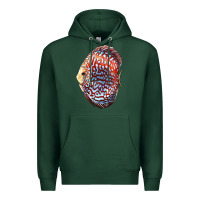 Sports Green Discus Fish Premium Hoodie - LillyAllenDesigns