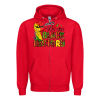 Red we are black history Zipper Hoodie - Zillion Design Studio