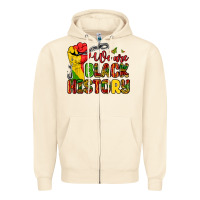 Sandshell we are black history Zipper Hoodie - Zillion Design Studio