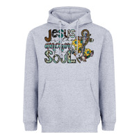 Heather Grey jesus is the anchor of my soul Heavyweight Hoodie - SublimationCraftShop