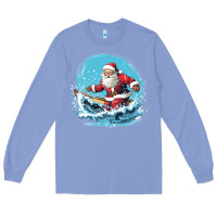 Colony Blue happy santa Long Sleeve Tee - Unal Design