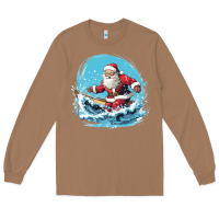 Toasted Coconut happy santa Long Sleeve Tee - Unal Design