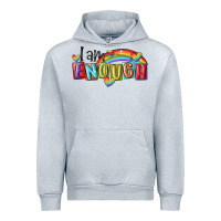 Heather Grey i am enough lgbt Urban Hoodie - MaliasSmallBusiness