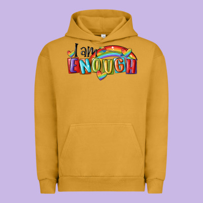 I Am Enough Lgbt Urban Hoodie Designed By Maliassmallbusiness