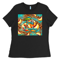 Black just peachy peach tumbler Ladies Tee - BarkalooDesign