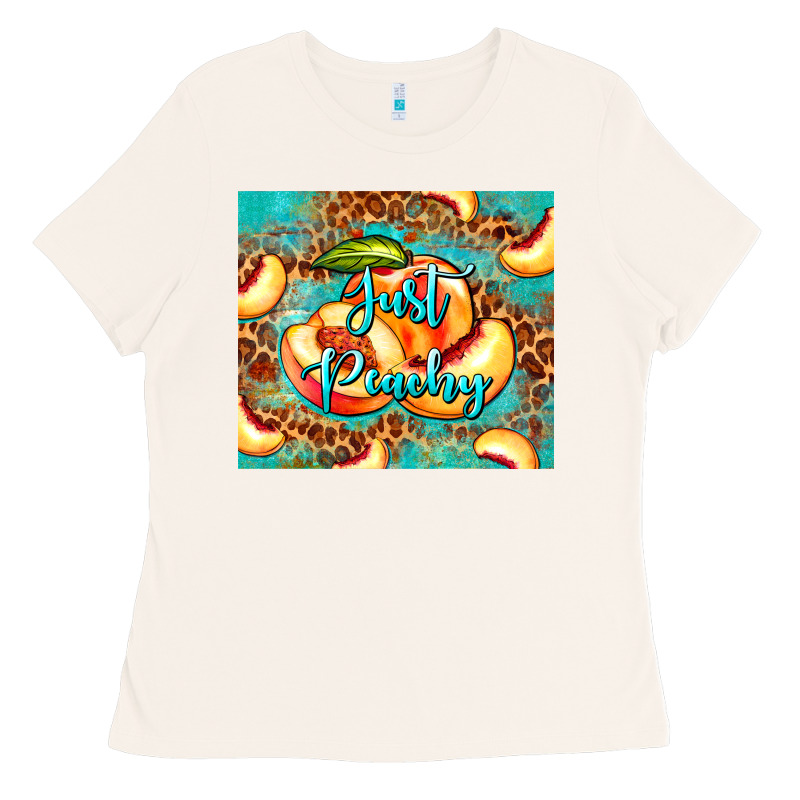 Just Peachy Peach Tumbler Ladies Tee by BarkalooDesign | Teevron