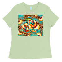 Matcha just peachy peach tumbler Ladies Tee - BarkalooDesign