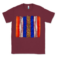 Burgundy baseball brush strokes Classic Tee - texasbilliewilder