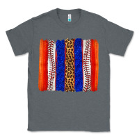 Charcoal Heather baseball brush strokes Classic Tee - texasbilliewilder