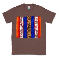 Chestnut baseball brush strokes Classic Tee - texasbilliewilder