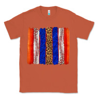 Copper baseball brush strokes Classic Tee - texasbilliewilder