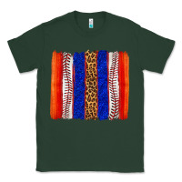 Sports Green baseball brush strokes Classic Tee - texasbilliewilder