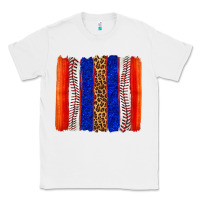 White baseball brush strokes Classic Tee - texasbilliewilder