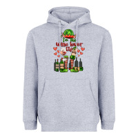 Heather Grey im the wine lover elf Heavyweight Hoodie - FaDigitalArtStudio