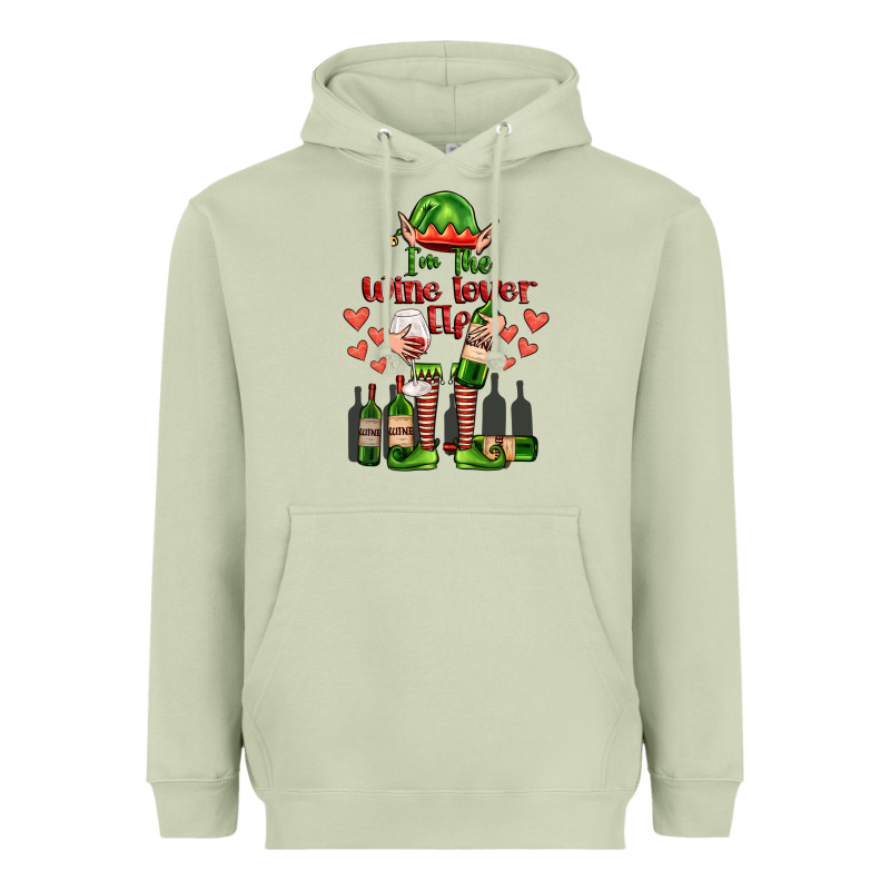 Im The Wine Lover Elf Heavyweight Hoodie by FaDigitalArtStudio | Teevron