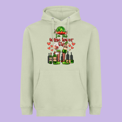 Im The Wine Lover Elf Heavyweight Hoodie Designed By Fadigitalartstudio