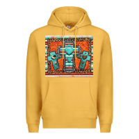 Mustard turquoise gemstone crosses Premium Hoodie - Jasminsmagicworld