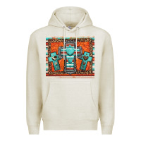 Oatmeal Heather turquoise gemstone crosses Premium Hoodie - Jasminsmagicworld