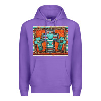 Purple turquoise gemstone crosses Premium Hoodie - Jasminsmagicworld