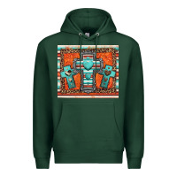 Sports Green turquoise gemstone crosses Premium Hoodie - Jasminsmagicworld