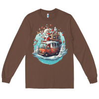 Chestnut happy santa Long Sleeve Tee - Unal Design