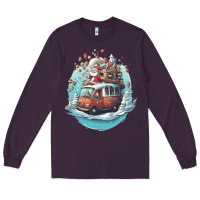 Plum happy santa Long Sleeve Tee - Unal Design