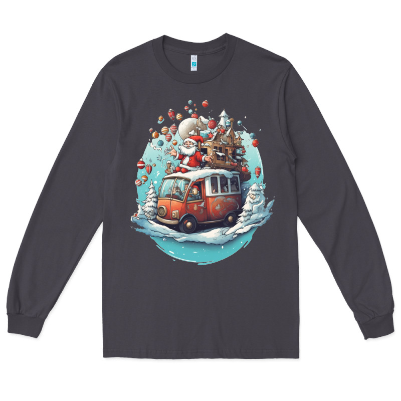 Happy Santa Long Sleeve Tee by Unal Design | Teevron