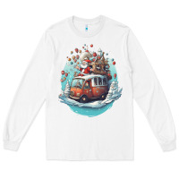 White happy santa Long Sleeve Tee - Unal Design