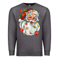 Charcoal Heather santa with little christmas Premium Sweatshirt - AdoDesignShop
